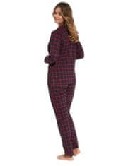 Cornette Női pizsama 482/320 Jennifer + Nőin zokni Gatta Calzino Strech, sötét kék, XL