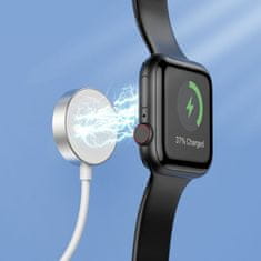 TKG HOCO CW39C - Apple Watch okosóra töltő - mágneses fehér, Type-C (USB-C) kábel, 1,2m