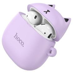 TKG Headset: HOCO EW45 Magic cat - lila bluetooth headset, töltő tokkal
