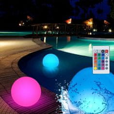 Cool Mango Lebegő kerek kerti vagy medence lámpa, vízálló világító golyó, medencelámpa távirányítóval - Floatylight