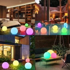 Cool Mango Lebegő kerek kerti vagy medence lámpa, vízálló világító golyó, medencelámpa távirányítóval - Floatylight