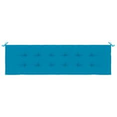 Vidaxl kék oxford szövet kerti padpárna 180 x 50 x 3 cm 43204