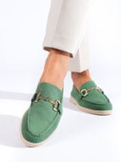 Amiatex Női félcipő 101418 + Nőin zokni Gatta Calzino Strech, zöld árnyalat, 38