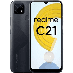 realme C21 4/64GB Dual-Sim mobiltelefon fekete (RMX3201) (RMX3201)