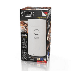 Adler AD 4446ws kávédaráló fehér-ezüst (AD 4446ws)