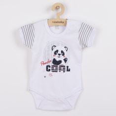 NEW BABY Panda rövid ujjú baba bodysuit - 86 (12-18m)