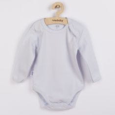 NEW BABY pasztellszürke baba bodysuit - 80 (9-12m)