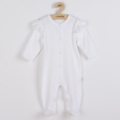 NEW BABY Praktikus fehér baba kezeslábas - 80 (9-12m)