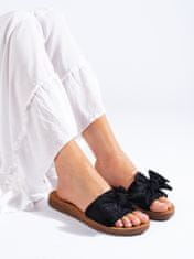 Amiatex Női papucs 101469 + Nőin zokni Gatta Calzino Strech, fekete, 36