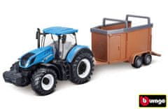 BBurago ASST 10cm mezőgazdasági traktor vonóhoroggal