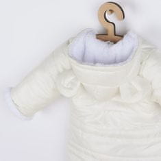 NEW BABY Új Baby Pumi krémszínű téli overál kapucnival és fülekkel - 68 (4-6m)