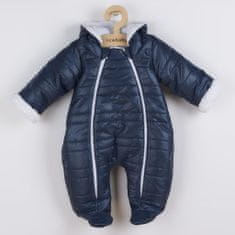 NEW BABY Új Baby Pumi kék téli overál kapucnival és fülekkel - 68 (4-6m)