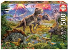 EDUCA Dinoszaurusz találkozás puzzle 500 darabos puzzle