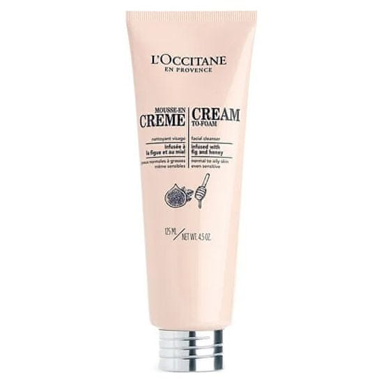LOccitane En Provenc Tisztító krém normál és zsíros bőrre (Cream-to-Foam Facial Cleanser) 125 ml