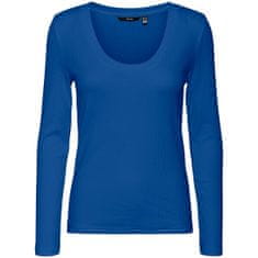 Vero Moda Női póló VMKISS Tight Fit 10290319 Beaucoup Blue (Méret XS)
