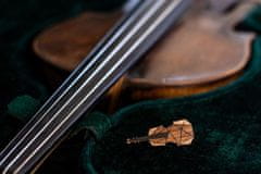 BeWooden fából készült bross Violin Brooch univerzális