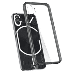 Spigen Nothing Phone 1, Műanyag hátlap védőtok + szilikon keret, Ultra Hybrid, átlátszó/füst (RS130010)