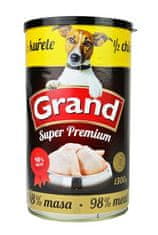 GRAND konz. kutya Extra 1/2 csirkével 1300g