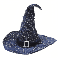Widmann Kék boszorkány kalap flitterekkel 