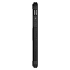 Spigen Apple iPhone SE (2020) / SE (2022), Szilikon tok + műanyag hátlap, kitámasztóval, Tough Armor, fekete (S46669)
