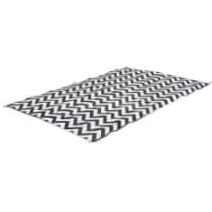 Bo-Camp Chill mat Wave fekete-fehér kültéri szőnyeg XL 2,7 x 3,5 m 423778