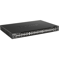 D-LINK DGS-1520-52MP Vezérelt L3 Gigabit Ethernet (10/100/1000) Ethernet-áramellátás (PoE) támogatása 1U Fekete (DGS-1520-52MP/E)