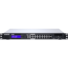 QNAP QGD-1600P Vezérelt Gigabit Ethernet (10/100/1000) Ethernet-áramellátás (PoE) támogatása 1U Fekete, Szürke (QGD-1600P-8G)