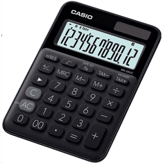 CASIO MS-20UC-BK asztali számológép, fekete (MS-20UC-BK)