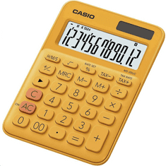 CASIO MS-20UC-RG asztali számológép, narancssárga (MS-20UC-RG)