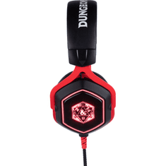 Konix Dungeons & Dragons D20 gaming headset fekete-piros (KX-DND-GH-R20-PC) (KX-DND-GH-R20-PC)