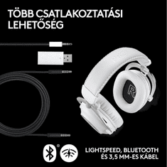 Logitech PRO X 2 LIGHTSPEED gaming headset fehér (981-001269) (981-001269)