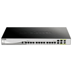 D-LINK 12X10G 2XSFP+ AND 2X10GBASE-T/SFP+ Smart Switch (DXS-1210-16TC/E) (DXS-1210-16TC/E)