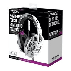 Nacon RIG 500 PRO HC Vezetékes Gaming Fejhallgató Mikrofonnal Playstation 4/5/Xbox Series X/S/PC, Fehér EU (D-2808375)