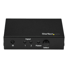 Startech StarTech.com 2 Port HDMI Switch - 4K 60Hz - Supports HDCP - IR - HDMI Selector - HDMI Multiport Video Switcher - HDMI Switcher (VS221HD20) - video/audio switch - 2 ports (VS221HD20)