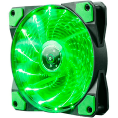 Marvo FN-10 GN ház hűtő ventilátor zöld LED 12cm (MARVO_FN10GN)