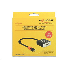 DELOCK 62730 USB Type-C apa > HDMI anya adapter (DP váltakozó mód) 4K 60 Hz (62730)