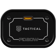 Tactical Külső akkumulátor, 19200 mAh, 22.5W, Okostelefonhoz és TabletPC-hez, USB aljzat, USB Type-C aljzat, LED kijelzővel, gyorstöltés, C4 Explosive, fekete (131389)