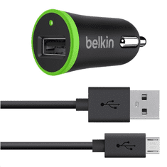 Belkin 2A microUSB mobiltelefon autós töltő (F8M668BT04-BLK) (F8M668BT04-BLK)