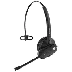 YEALINK WH63 Portable Teams Headset Vezeték nélküli Fülre akasztható, Fejpánt, Nyakpánt Iroda/telefonos ügyfélközpont Dokkoló Fekete (1208645)