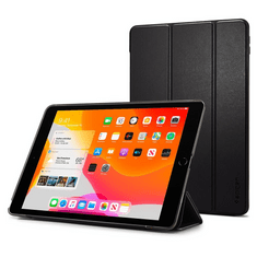 Spigen Apple iPad 10.2 (2019 / 2020 / 2021), mappa tok, Smart Case, Spigen Smart Fold, fekete