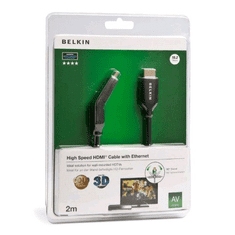 Belkin HDMI kábel Dual-Swivel 2m (F3Y023BF2M) (F3Y023BF2M)