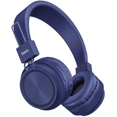 Hoco Bluetooth sztereó fejhallgató, v5.0, mikrofon, 3.5mm, funkció gomb, hangerő szabályzó, TF kártyaolvasó, összecsukható, W25 Promise, kék (130572)