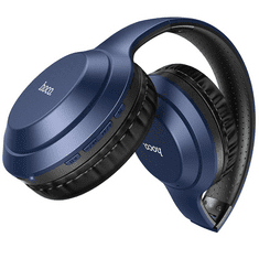 Bluetooth sztereó fejhallgató, v5.0, mikrofon, 3.5mm, funkció gomb, hangerő szabályzó, TF kártyaolvasó, összecsukható, teleszkópos fejpánt, Hoco W30 Fun Move, kék