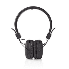 Nedis Bluetooth vezeték nélküli mikrofonos fejhallgató fekete (HPBT1100BK) (HPBT1100BK)