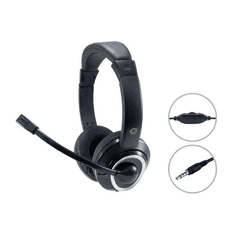 Conceptronic POLONA02B fejhallgató és headset Vezetékes Fejpánt Játék Fekete (POLONA02B)