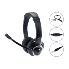 Conceptronic headset fekete (POLONA02BA) (POLONA02BA)