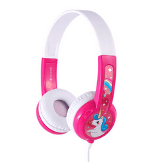 BuddyPhones DiscoverFun gyermek fejhallgató rózsaszín-fehér (BP-DISFUN-PINK) (BP-DISFUN-PINK)