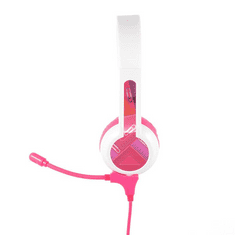 BuddyPhones StudyBuddy sztereó headset rózsaszín-fehér (BP-SB-PINK-01) (BP-SB-PINK-01)
