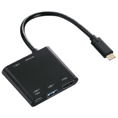 Hama 135729 4in1 USB-C multiport adapter (2x USB 3.1, HDMI, USB-C) (hama135729)
