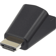 Renkforce HDMI - VGA átalakító adapter, 1x HDMI dugó - 1x VGA, 1x 3,5 mm-es jack aljzat, fekete, (RF-4149768)